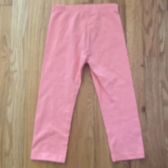 Tea Collection crop legging sz 7 salmon pink color elastic waist great condition - Picture 3 of 3